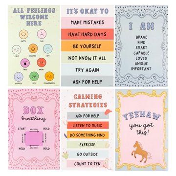 Callie Danielle Calming Corners Poster Set, 6 pk