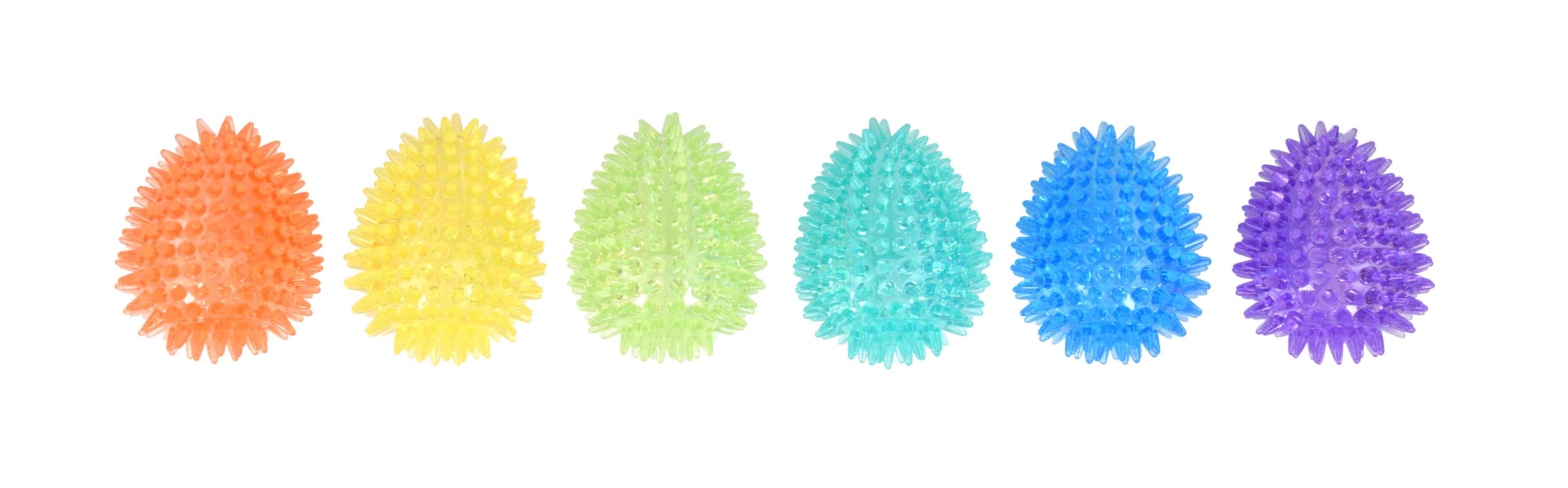 Gnawsome Spiky Egg Dog Toy, Medium - Assorted Colors; image 2 of 2