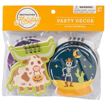 Destination Holiday Barnyard Halloween Mini Notebook Favors, 8 ct