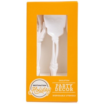 Destination Holiday Skeleton Disposable Utensils