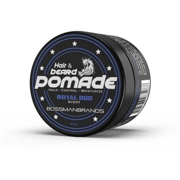 Bossman Brands Hair & Beard Pomade - Royal Oud, 4 oz