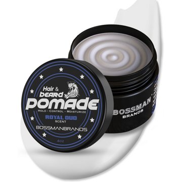 Bossman Brands Hair & Beard Pomade - Royal Oud, 4 oz