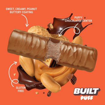 BUILT Puff Peanut Butter Cup - 17g Protein Bar