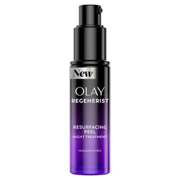 Olay Regenerist Glycolic Acid Night Peel, Exfoliating & Renewal Treatment, Lightweight Night Serum