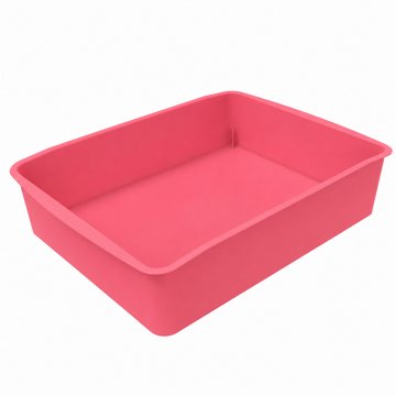 Storex Flat Classroom Storage Tray - Coral