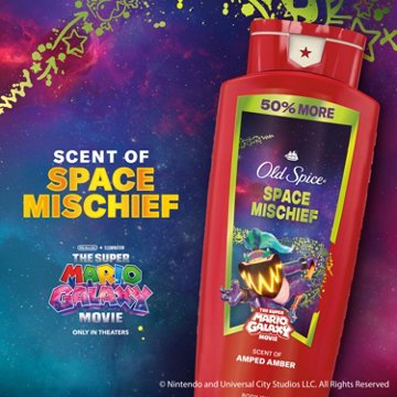 Old Spice Limited Edition Super Mario Body Wash - Space Mischief