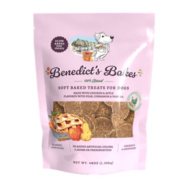 Benedict's Bakes Benedict's Bakes 100% Natural Soft Baked Treats for Dogs, 48 oz