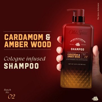 Old Spice Shampoo: The Spice Alchemist, Cologne-Infused Cardamom and Amber Wood, 20 fl oz