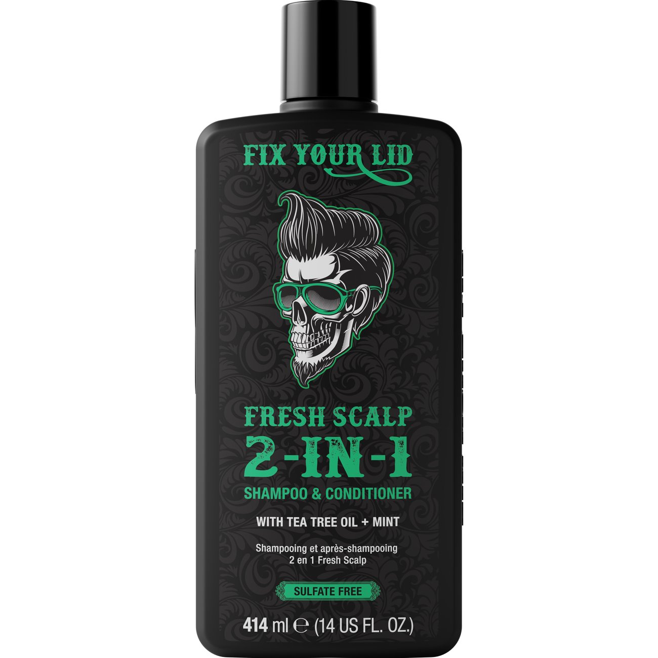 Fix Your Lid Men's Fresh Scalp 2-in-1 Shampoo & Conditioner - Tea