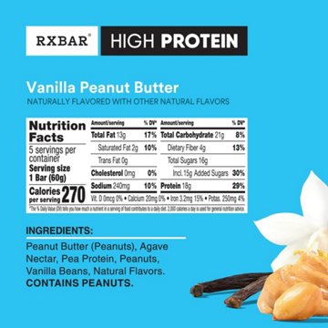 RXBAR High Protein Vanilla Peanut Butter Bars