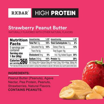 RXBAR High Protein Strawberry Peanut Butter Bars