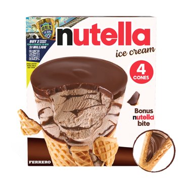 Nutella Ice Cream Cones, 4 ct