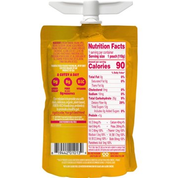 Gutzy Organic Prebiotic Snack - Banana Apple Berry Pomegranate, 3.9 fl oz