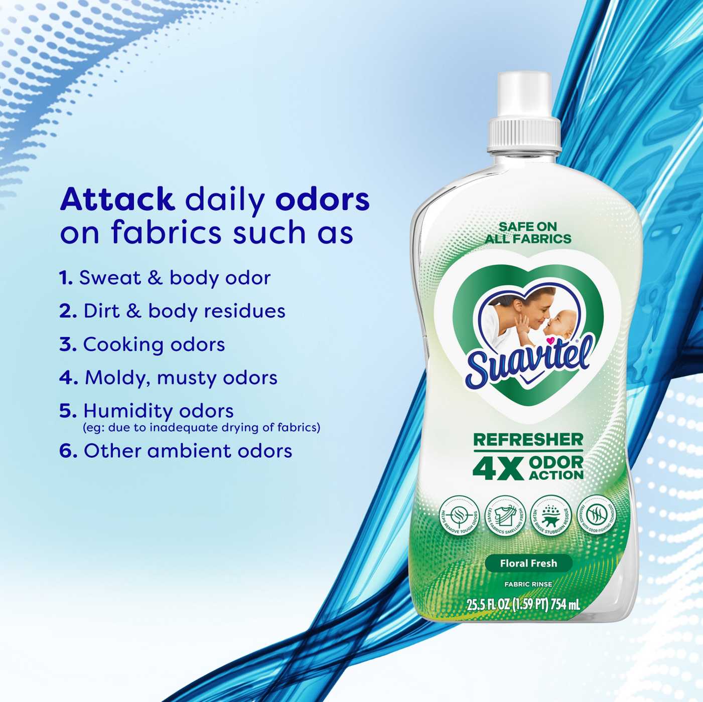 Suavitel Refresher Fabric Rinse - Floral Fresh; image 2 of 10