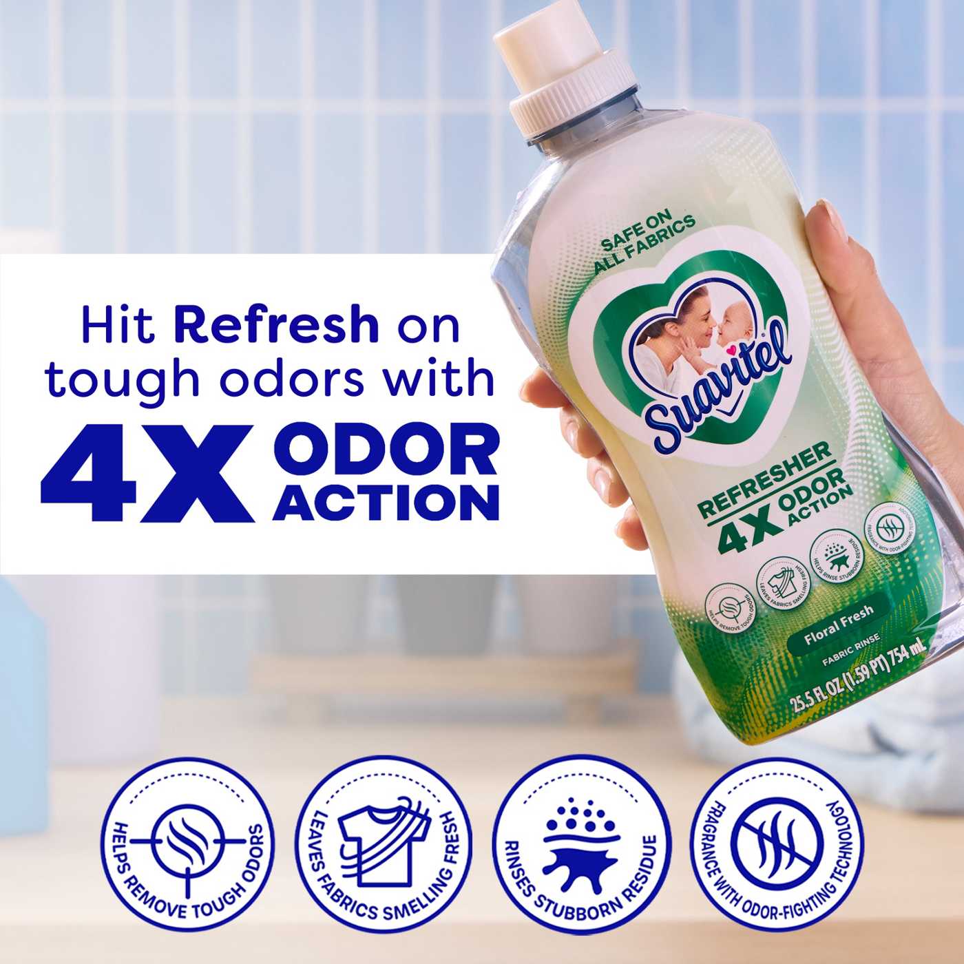 Suavitel Refresher Fabric Rinse - Floral Fresh; image 3 of 10