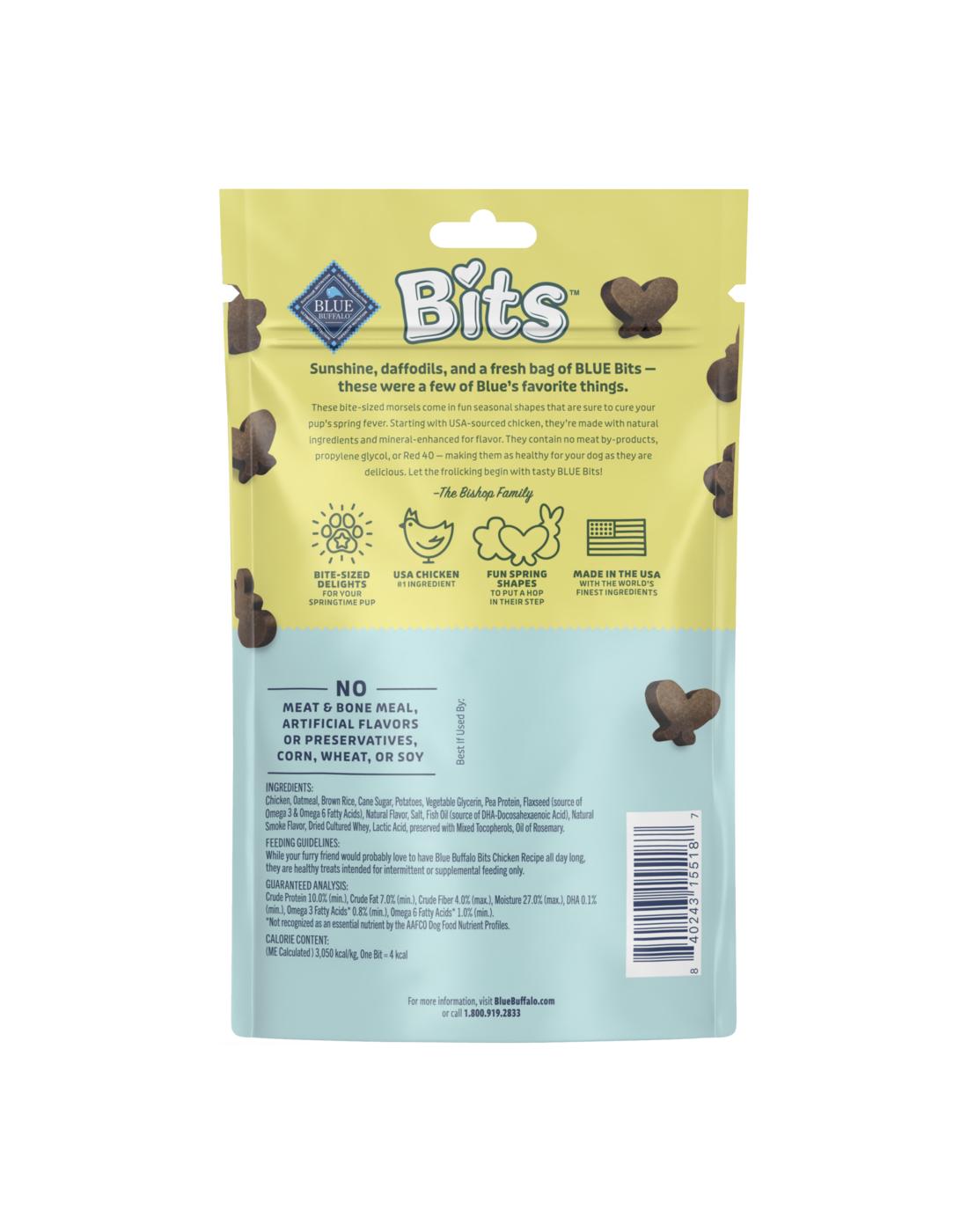 Blue Buffalo Springtime Bits Soft & Chewy Training Treats - Chicken ...