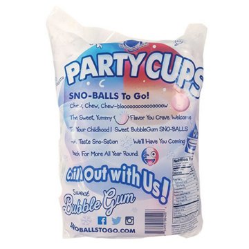 Sno-Balls To Go Sweet Bubble Gum Party Cups