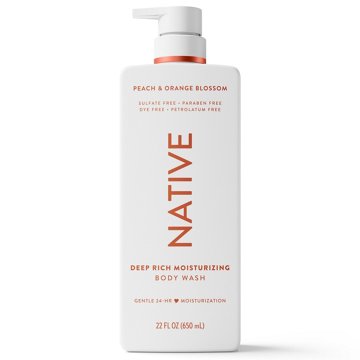 Native Peach & Orange Blossom Moisturizing Body Wash 22 fl oz