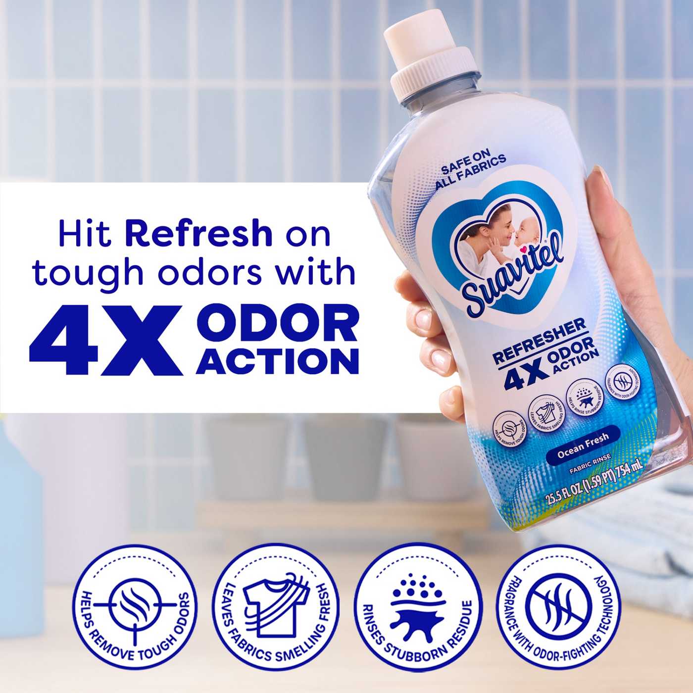 Suavitel Refresher Fabric Rinse - Ocean Fresh; image 6 of 10