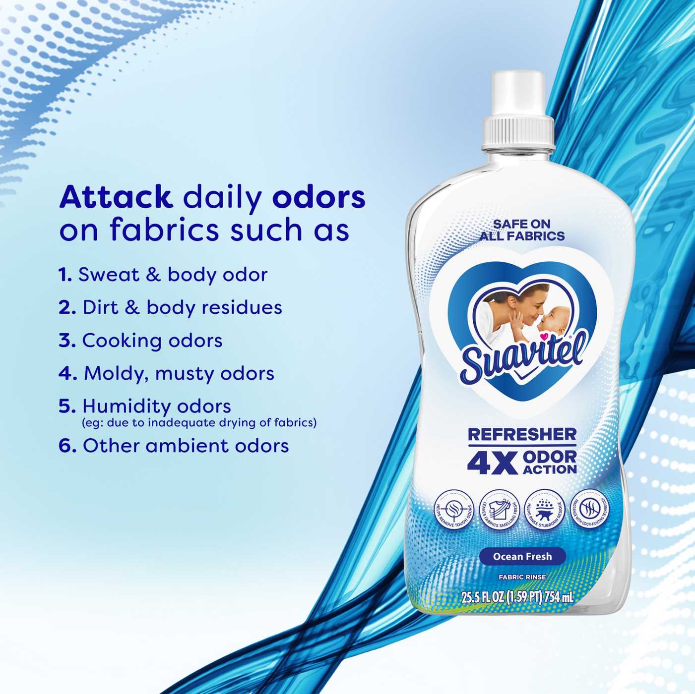 Suavitel Refresher Fabric Rinse - Ocean Fresh; image 7 of 10