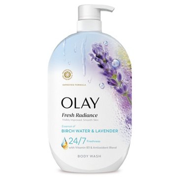 Olay Fresh Radiance Body Wash - Birch Water & Lavender