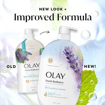 Olay Fresh Radiance Body Wash - Birch Water & Lavender