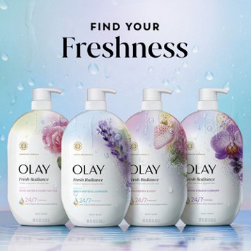 Olay Fresh Radiance Body Wash - Birch Water & Lavender