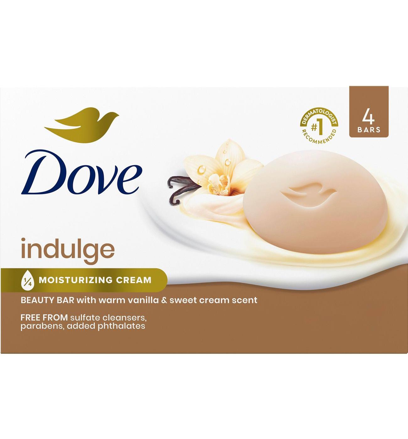 Dove Indulge Bar Soap - Warm Vanilla & Sweet Cream; image 1 of 2