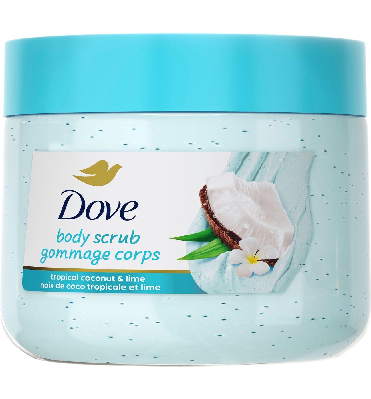 Dove Body Scrub - Tropical Coconut & Lime; image 1 of 2