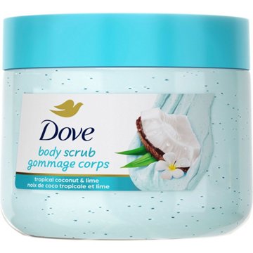 Dove Body Scrub - Tropical Coconut & Lime, 15 oz