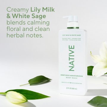 Native Lily Milk & White Sage Moisturizing Body Wash 22 fl oz