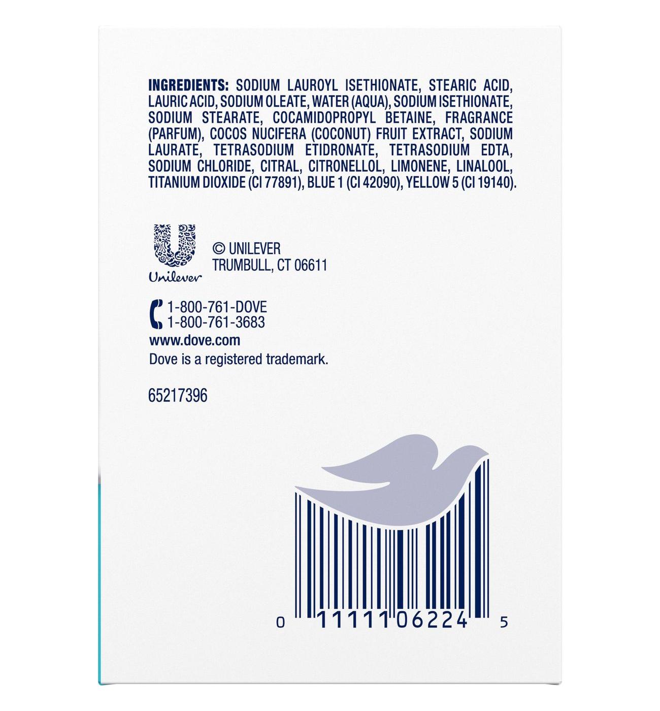 Dove Reset Bar Soap - Coconut & Lime; image 2 of 2