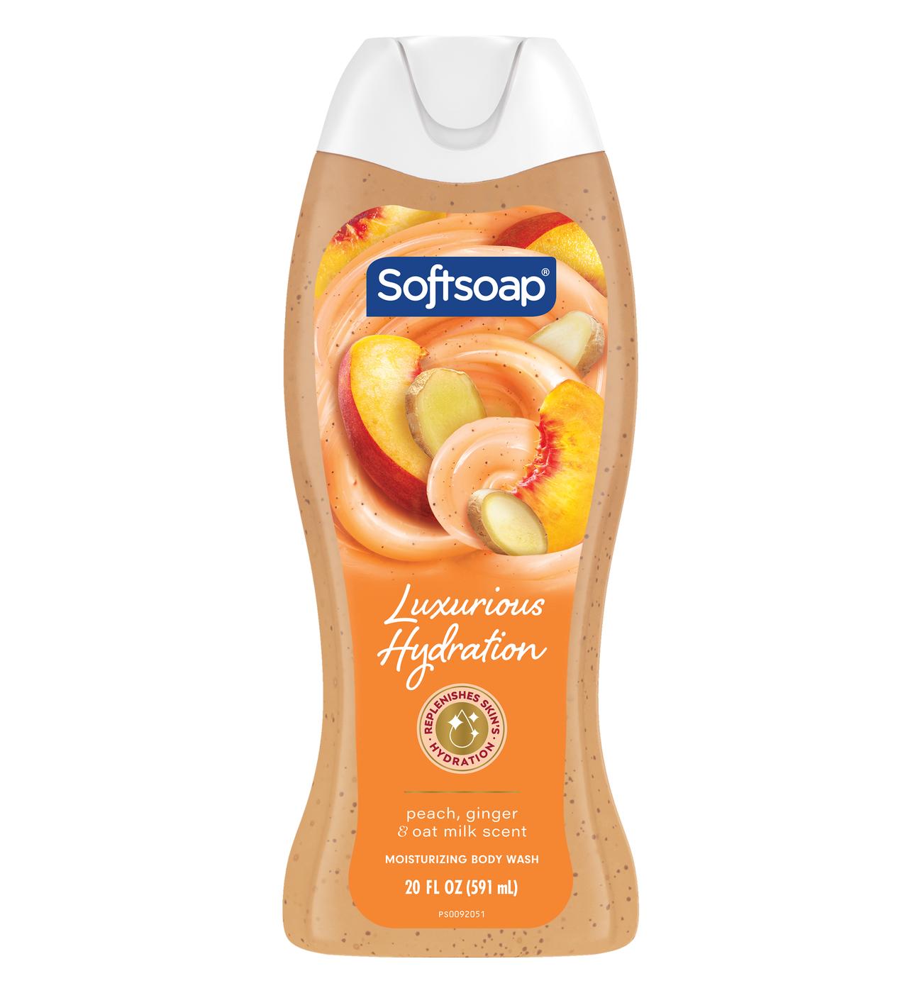 Softsoap Luxurious Hydration Body Wash - Peach, Ginger & Oat Milk; image 1 of 9