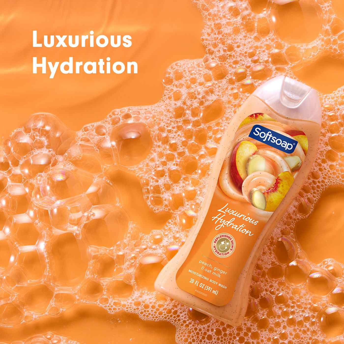 Softsoap Luxurious Hydration Body Wash - Peach, Ginger & Oat Milk; image 7 of 9