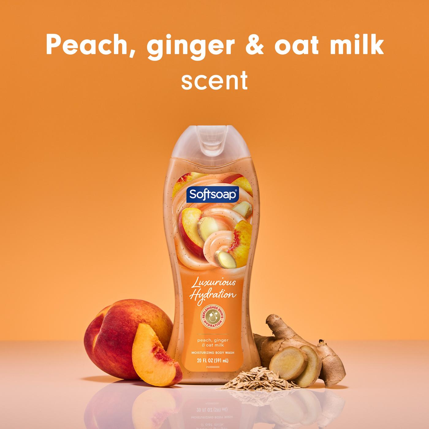 Softsoap Luxurious Hydration Body Wash - Peach, Ginger & Oat Milk; image 8 of 9