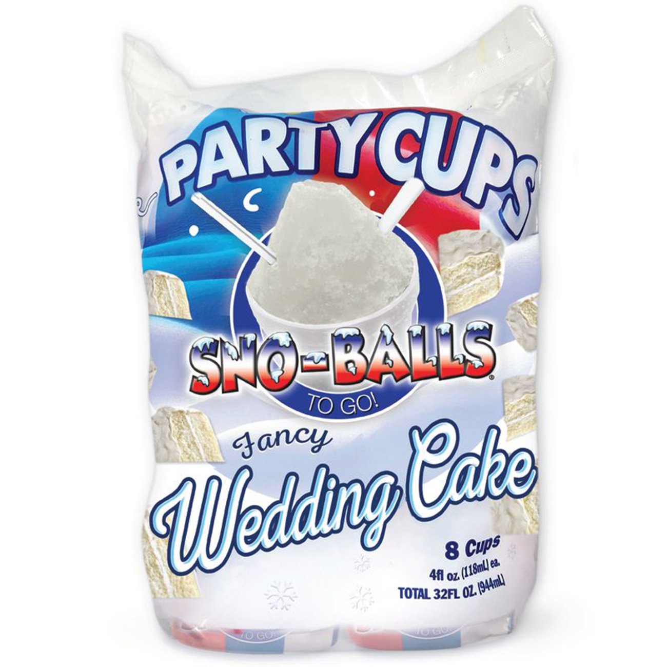 Sno-Balls To Go Fancy Wedding Cake Party Cups - Shop Bars & pops at H-E-B