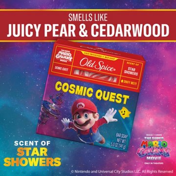 Old Spice Limited Edition Super Mario Bar Soap - Cosmic Quest