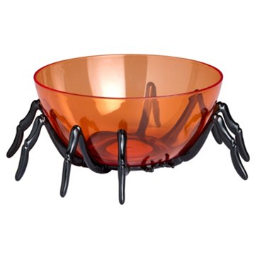 Destination Holiday Plastic Spider Halloween Bowl
