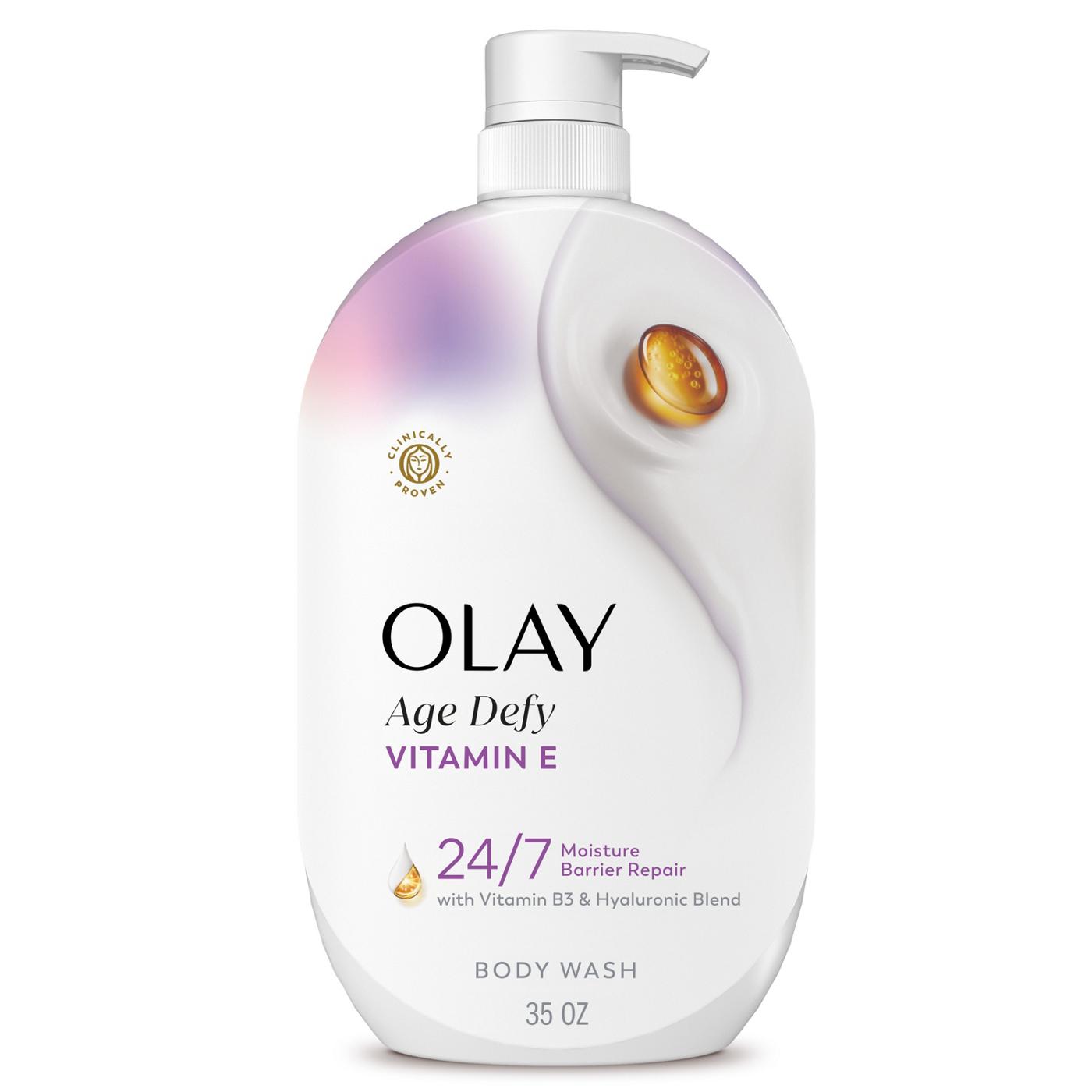 Olay Ultra Moisture Age Defy Body Wash with Vitamin E, Vitamin B3 and Hyaluronic Blend, 35oz; image 1 of 10