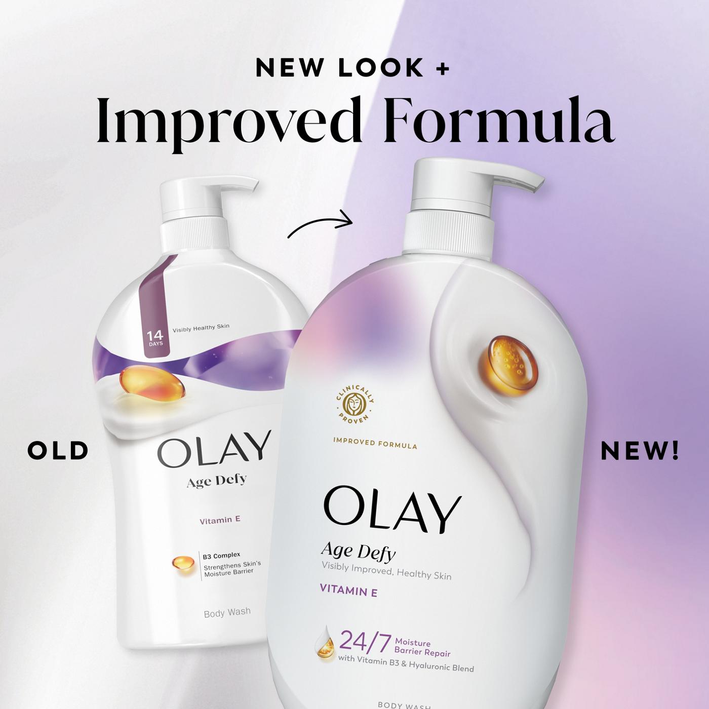 Olay Ultra Moisture Age Defy Body Wash with Vitamin E, Vitamin B3 and Hyaluronic Blend, 35oz; image 9 of 10