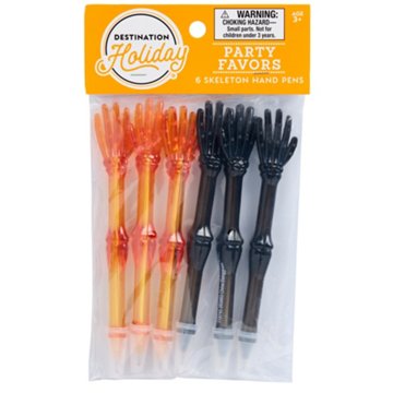 Destination Holiday Skeleton Hand Pens, 6 ct