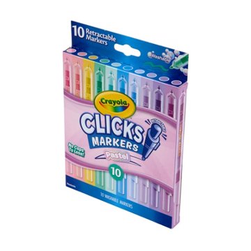 Crayola Clicks Retractable Markers - Pastel