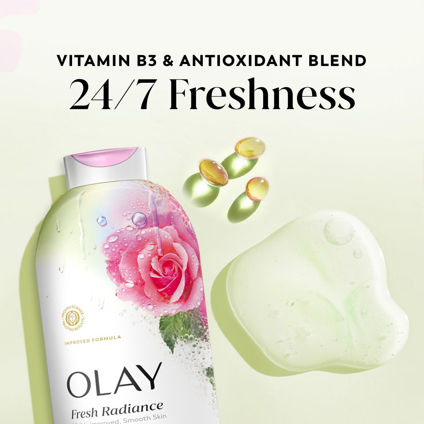 Olay Fresh Radiance Body Wash - Rose Water & Sweet Nectar; image 2 of 8