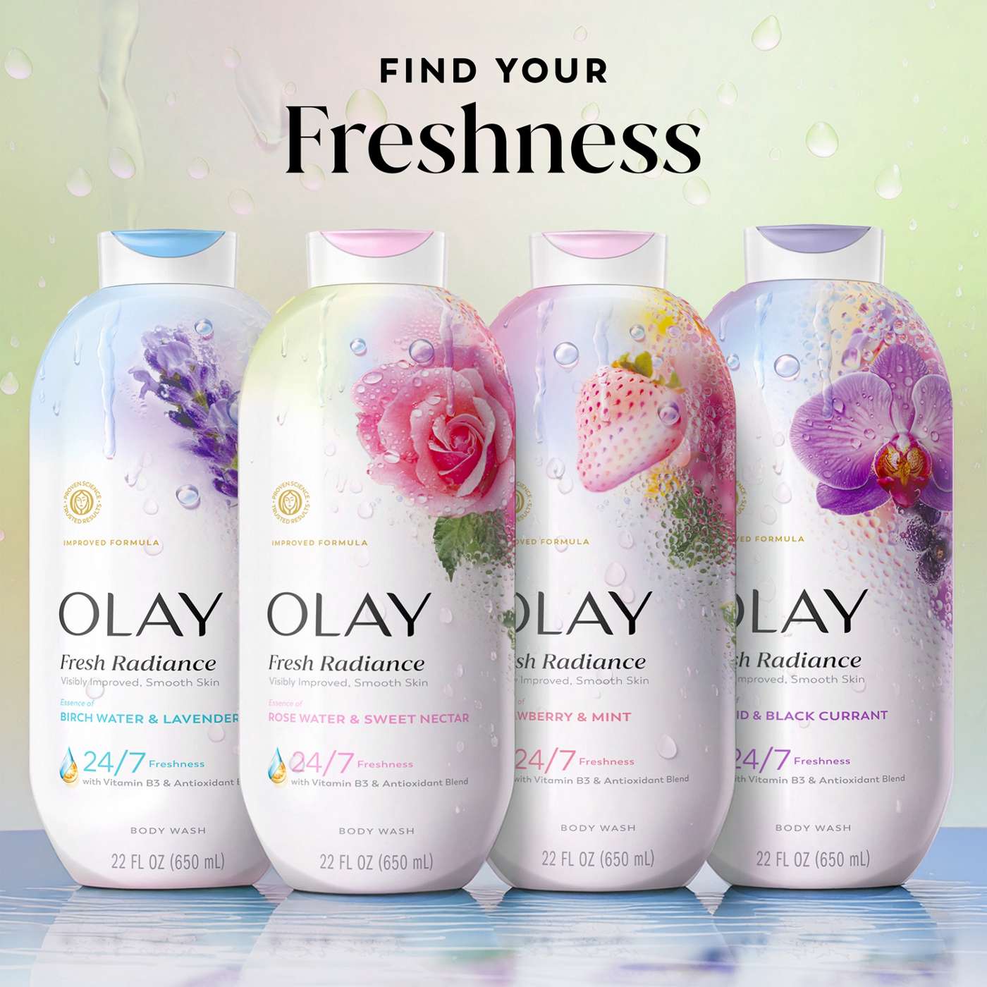 Olay Fresh Radiance Body Wash - Rose Water & Sweet Nectar; image 6 of 8