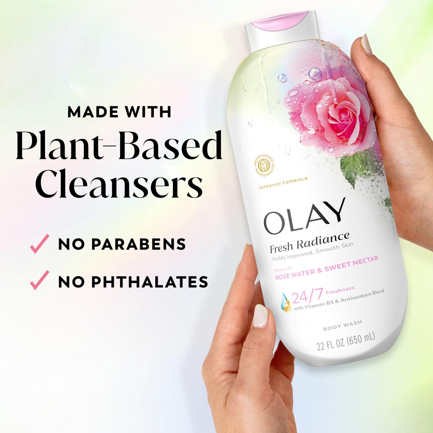 Olay Fresh Radiance Body Wash - Rose Water & Sweet Nectar; image 8 of 8