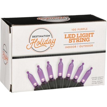 Destination Holiday LED Purple String Lights