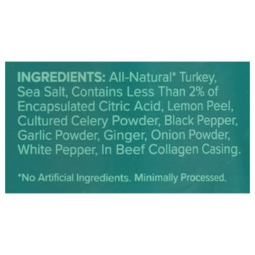 New Primal 7g Protein Lightly Peppered All Natural Turkey Sticks