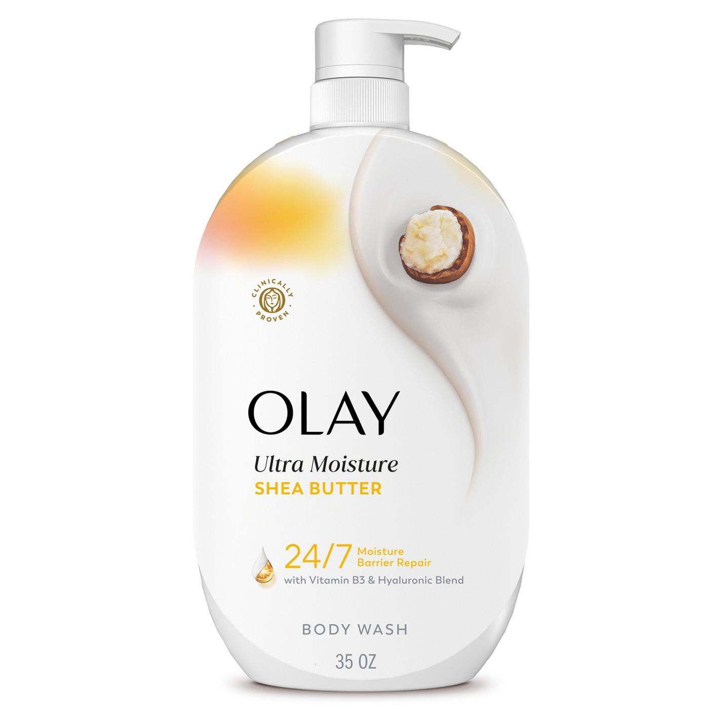 Olay Ultra Moisture Body Wash with Shea Butter, Vitamin B3 and Hyaluronic Blend, 35oz; image 1 of 4
