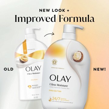 Olay Ultra Moisture Body Wash with Shea Butter, Vitamin B3 and Hyaluronic Blend, 35oz, 35 oz