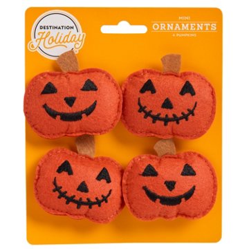 Destination Holiday Pumpkin Mini Halloween Ornaments